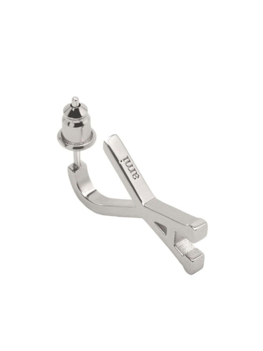 Ami Silver-Tone Brass Small Hoop Earrings