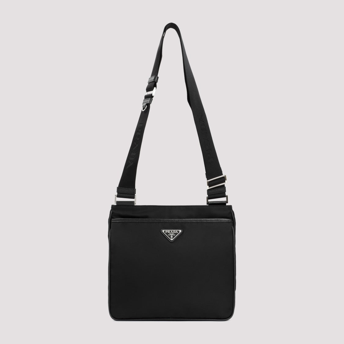 Prada Black Re-Nylon And Saffiano Shoulder Bag