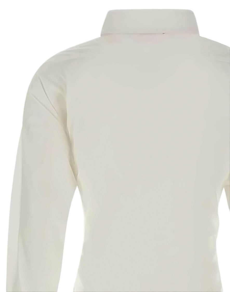 Diesel Asymmetrical Wrap Blouse With Structured Collar