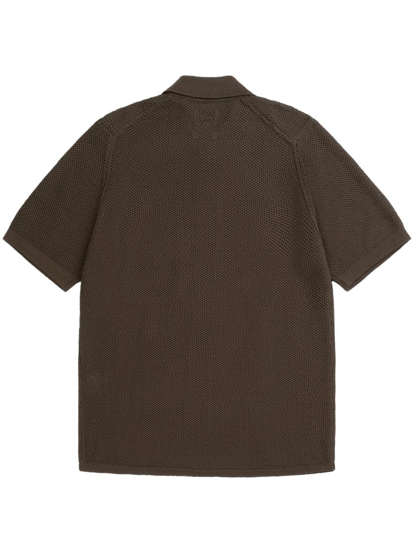 Norse Projects Textured Mercerised Cotton Knitted Shirt