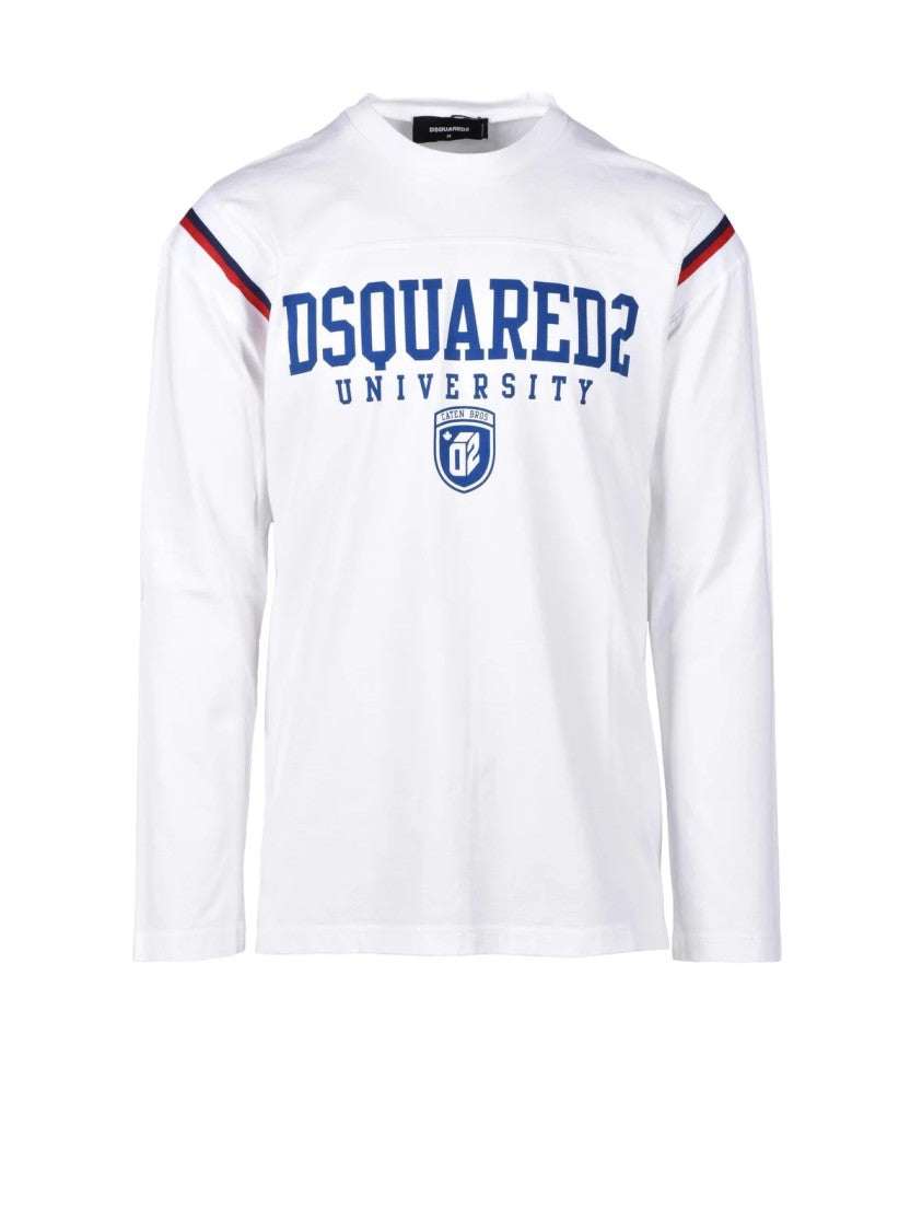 Dsquared2 White Cotton Breathable T-Shirt