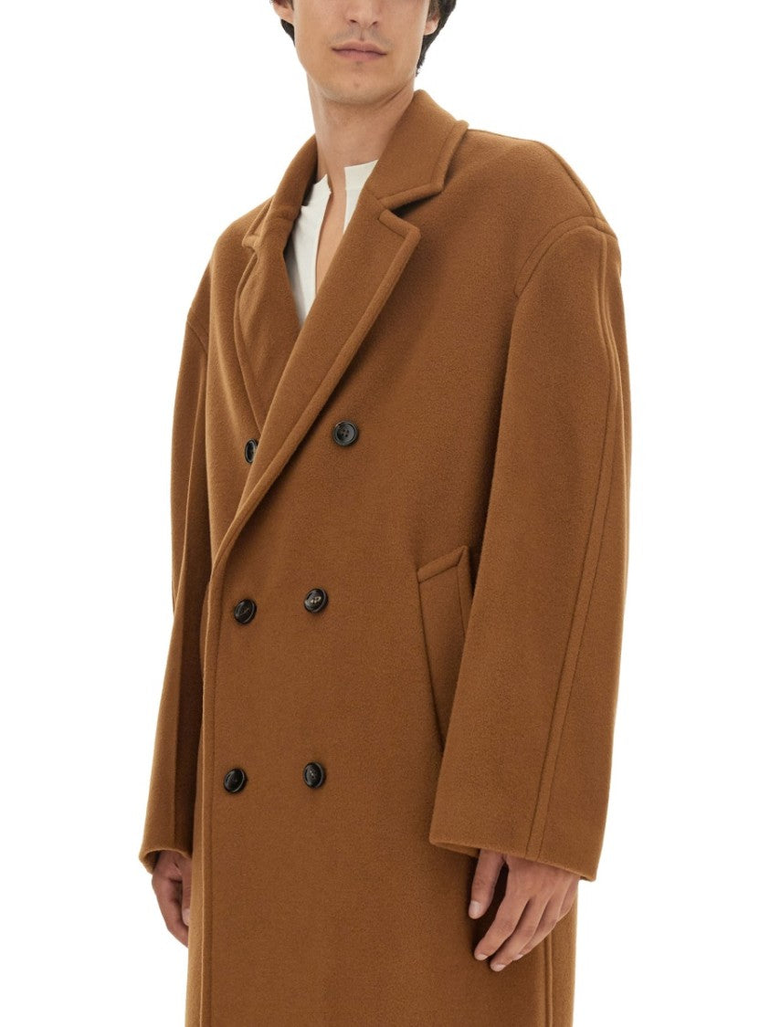 Gucci Double-Breasted Wool Coat With Tailored Silhouette