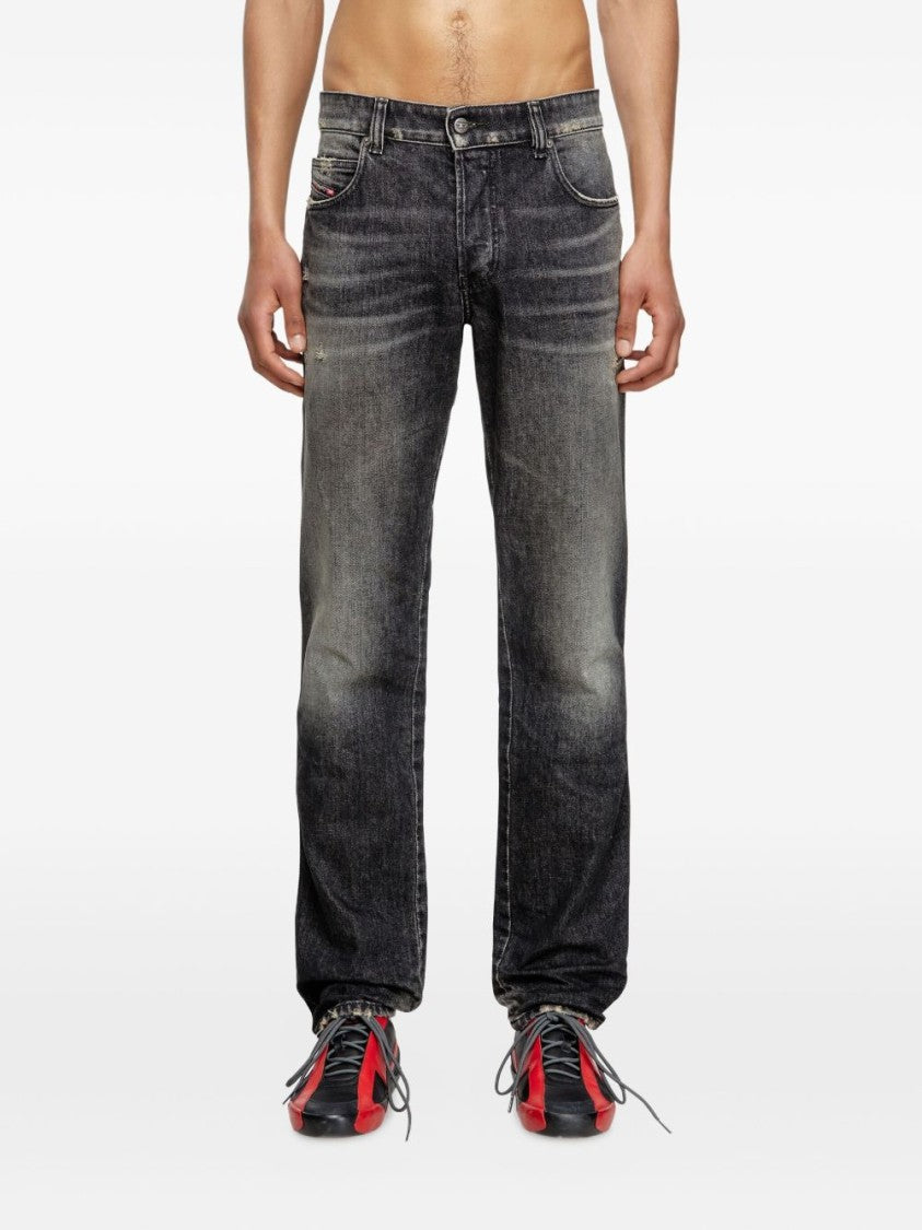 Diesel Relaxed Fit Distressed Jeans