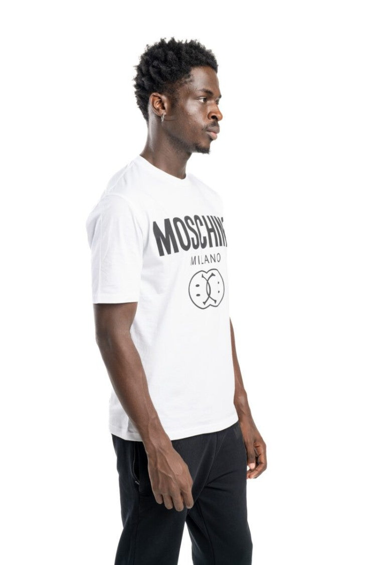 Moschino Cotton Crew Neck T-Shirt Graphic Detail