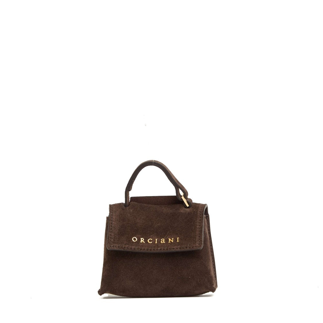 Orciani Mini Suede Wallet With Detachable Chain