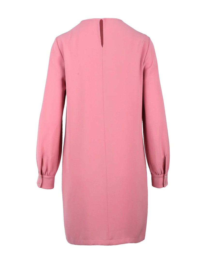Max Mara Triacetate Polyester Mini Dress With Button Closure