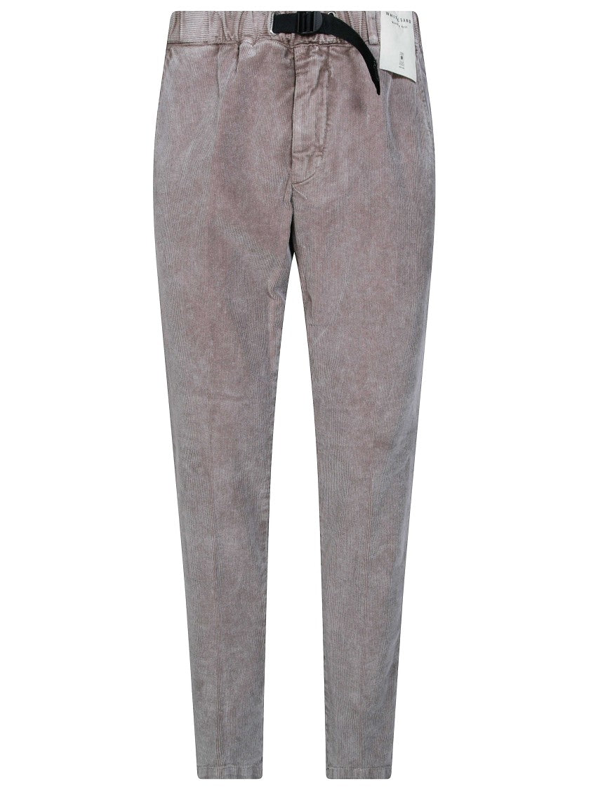 White Sand Tapered Washed Corduroy Pants