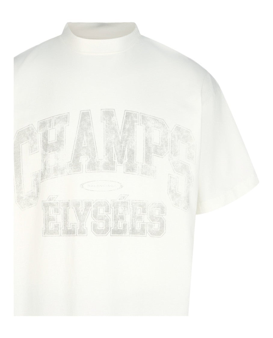 Balenciaga Champs-Elysees Oversized T-Shirt With Vintage Graphic Detail