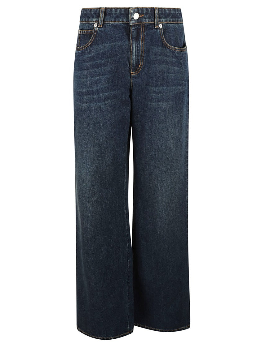 Alexander Mcqueen Wide-Leg Denim Jeans