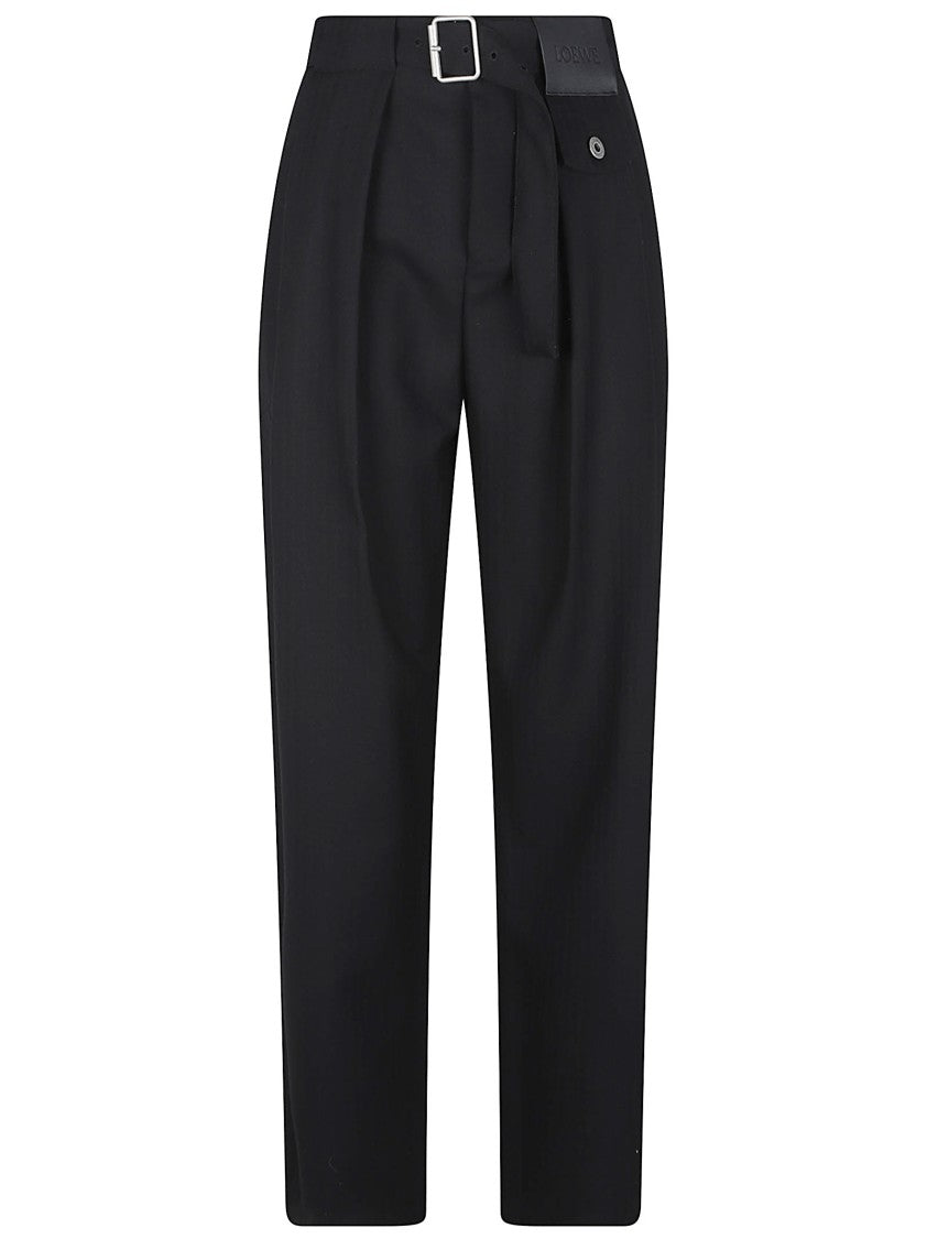 Loewe Lightweight Wool Crepe Trousers