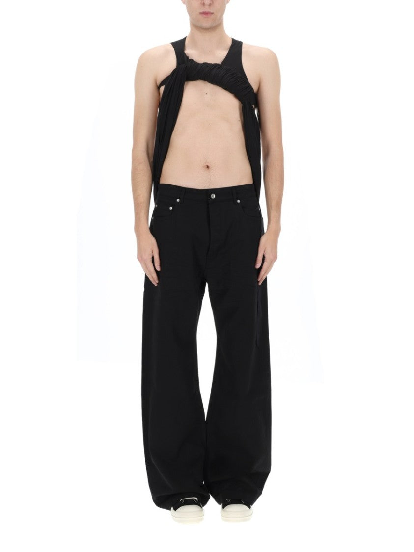 Drkshdw By Rick Owens Harness Draped Hanging Tank Top
