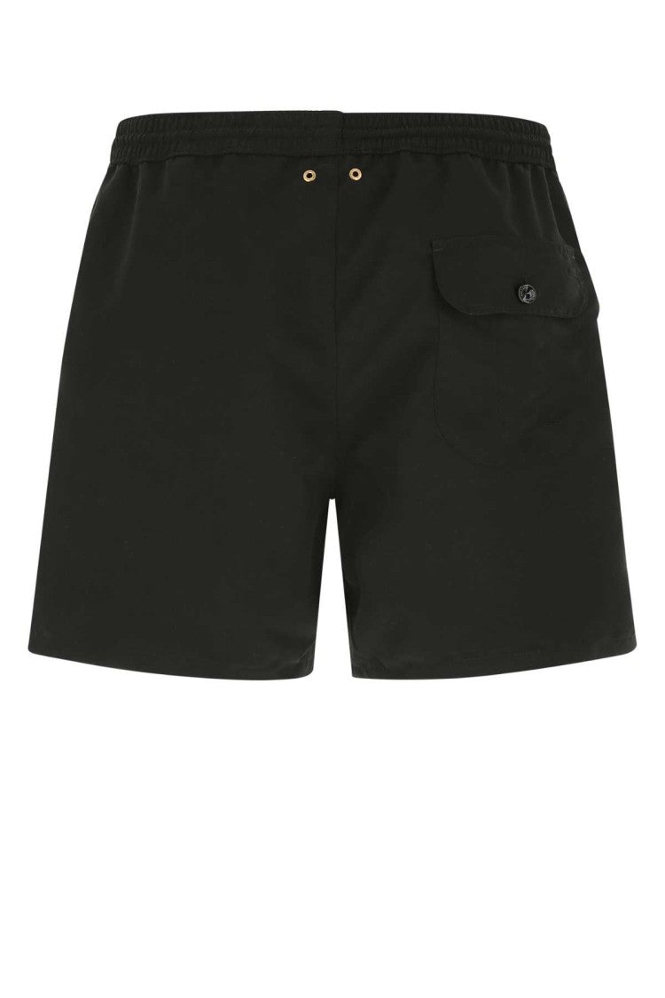 Agnona Black Polyester Swimming Shorts