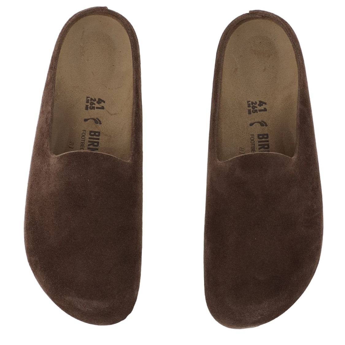 Birkenstock Brown Suede Slip-On Amsterdam Wrapped Mules