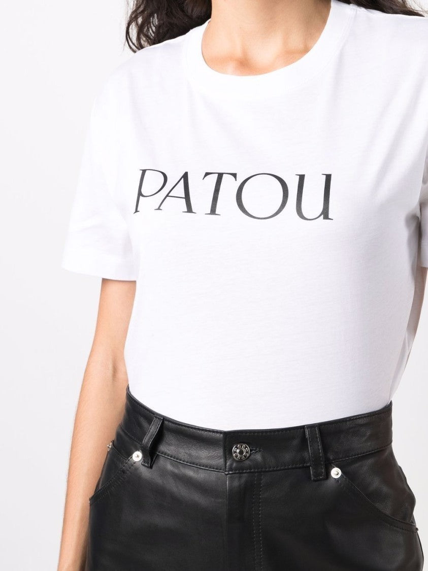 Patou Cotton T-Shirt With Bold Logo Print