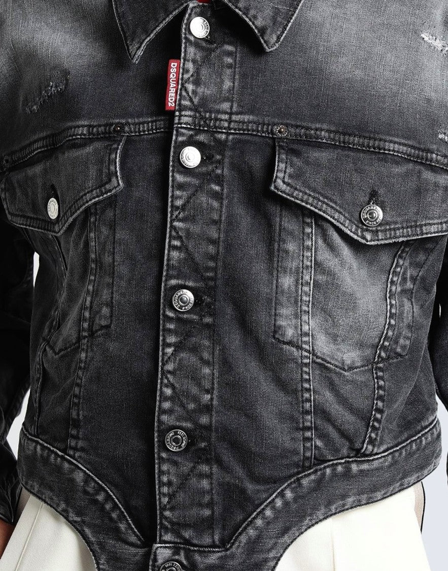 Dsquared2 Raw Cut Jean Denim Jacket