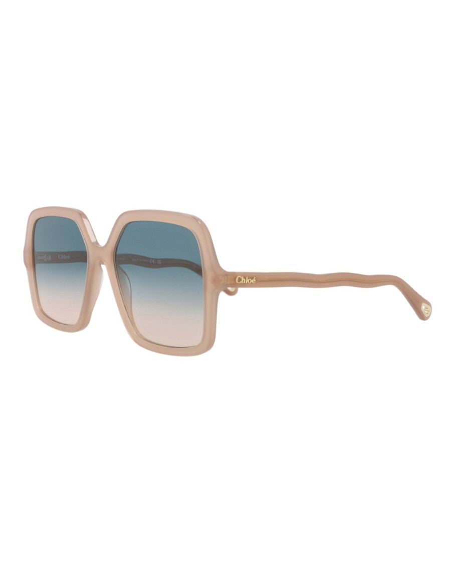 Chloé Square-Frame Bio Acetate Sunglasses