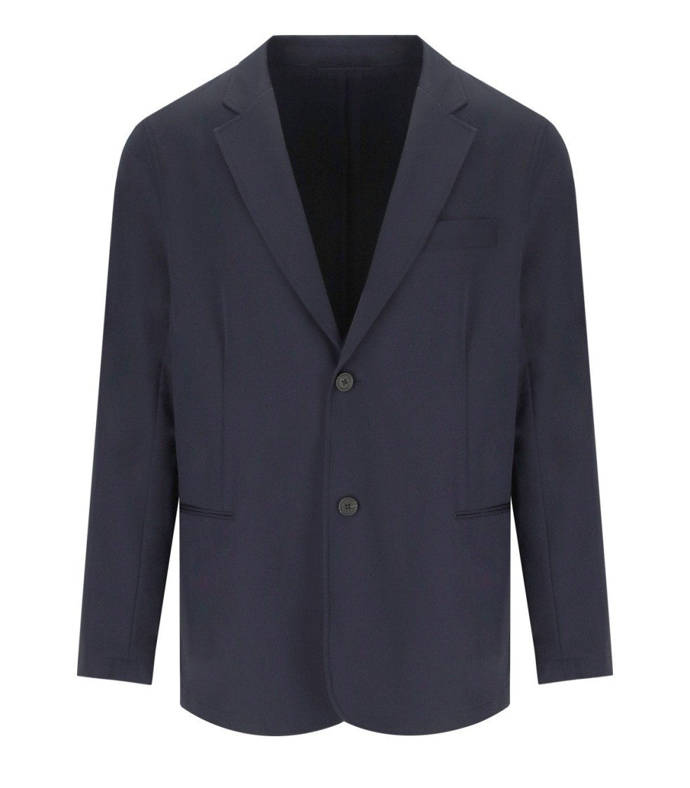 Emporio Armani Blue Single-Breasted Jacket