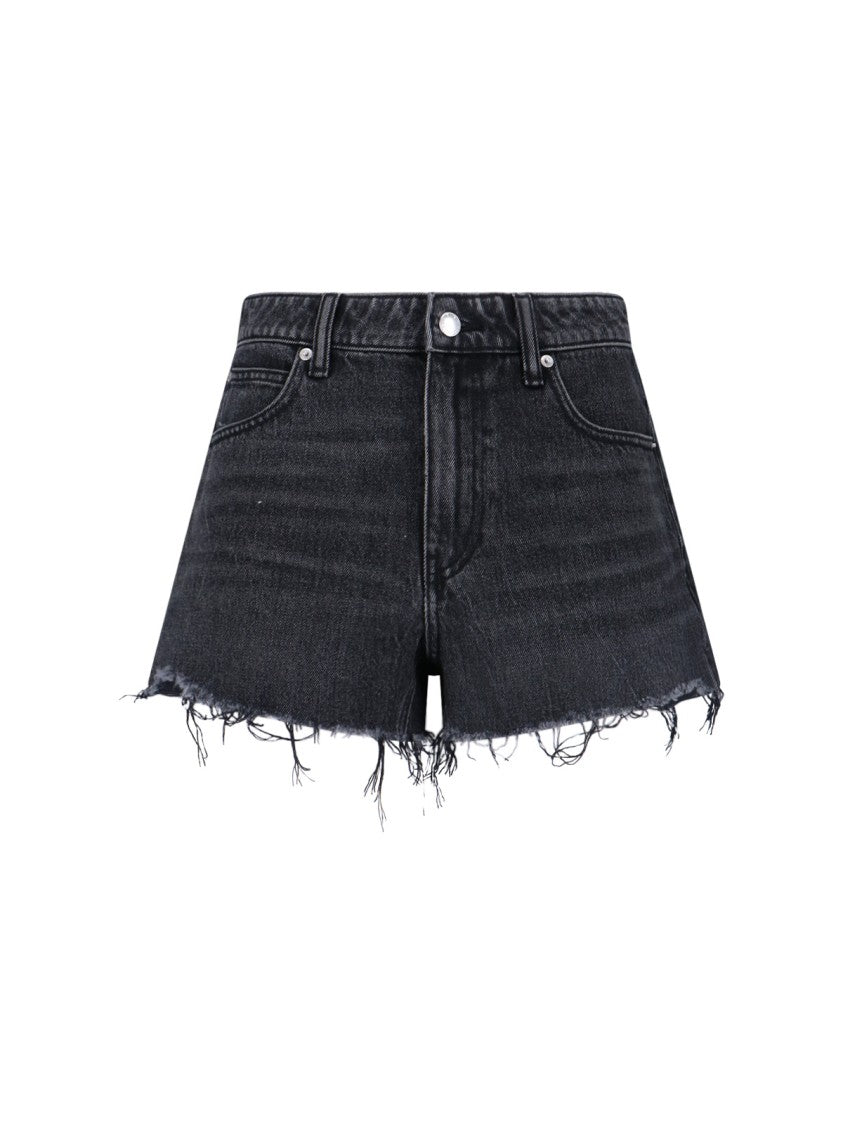 Alexander Wang "Bite" Denim Shorts – Black