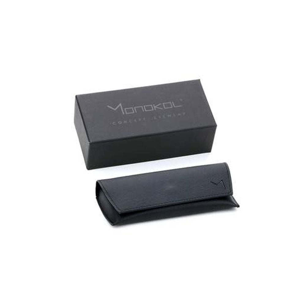 Monokol Concept Eyewear Mk308 Squared Black Mazzucchelli Acetate Eyewear