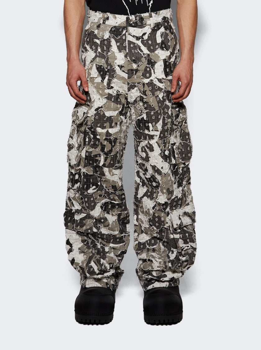 Who Decides War Micro Distressed Cargo Pant Vintage Grey