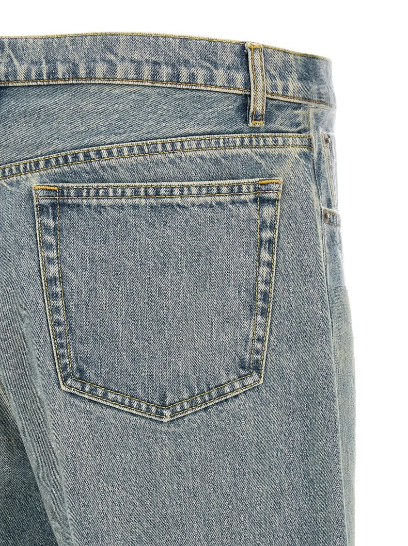 Maison Margiela Stone-Washed Denim Jeans With Unique Tape Detailing