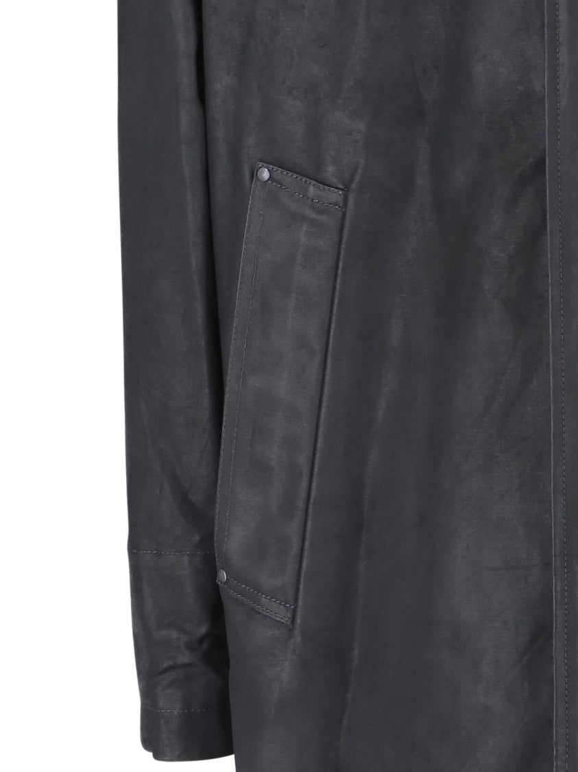 Lemaire Black Hooded Straight-Cut Casual Jacket