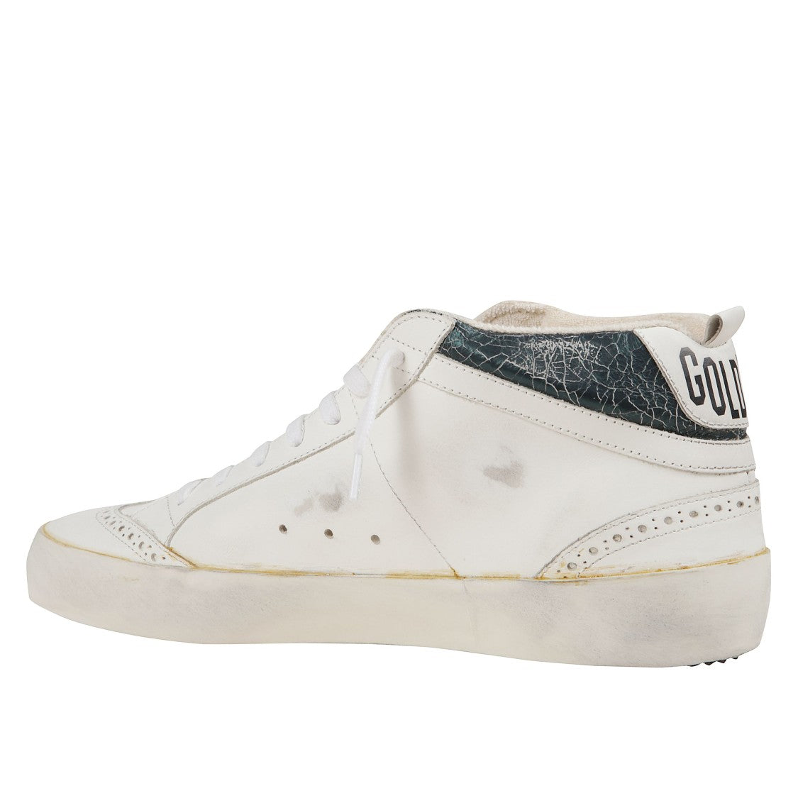 Golden Goose White Perforated Leather Sneakers