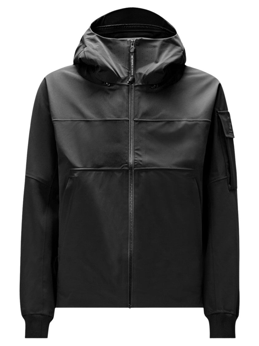C.P. Company Matte Black Metropolis High Collar Flap Pocket Jacket