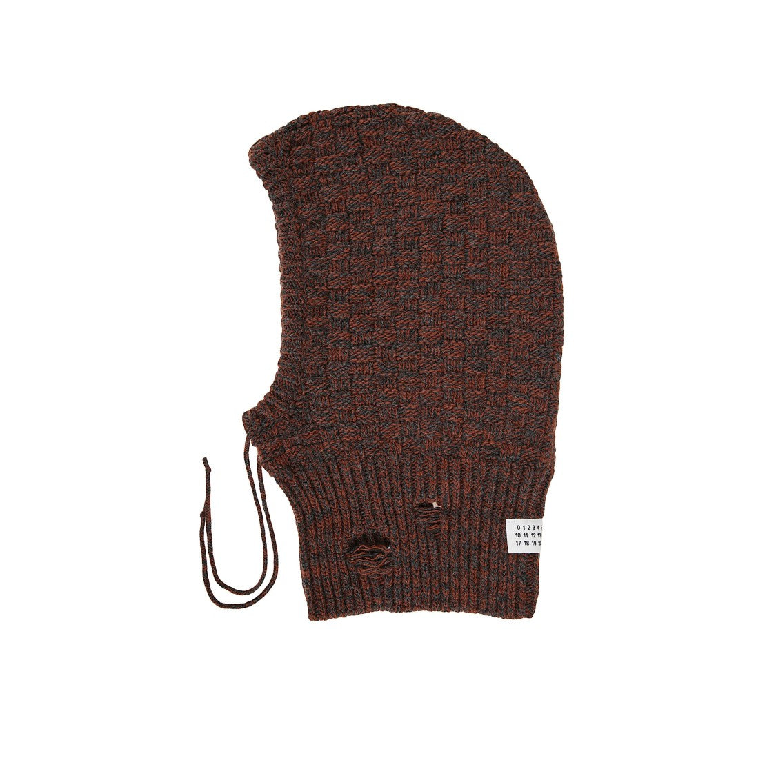 Mm6 By Maison Margiela Waffle-Knit Balaclava With Drawstrings