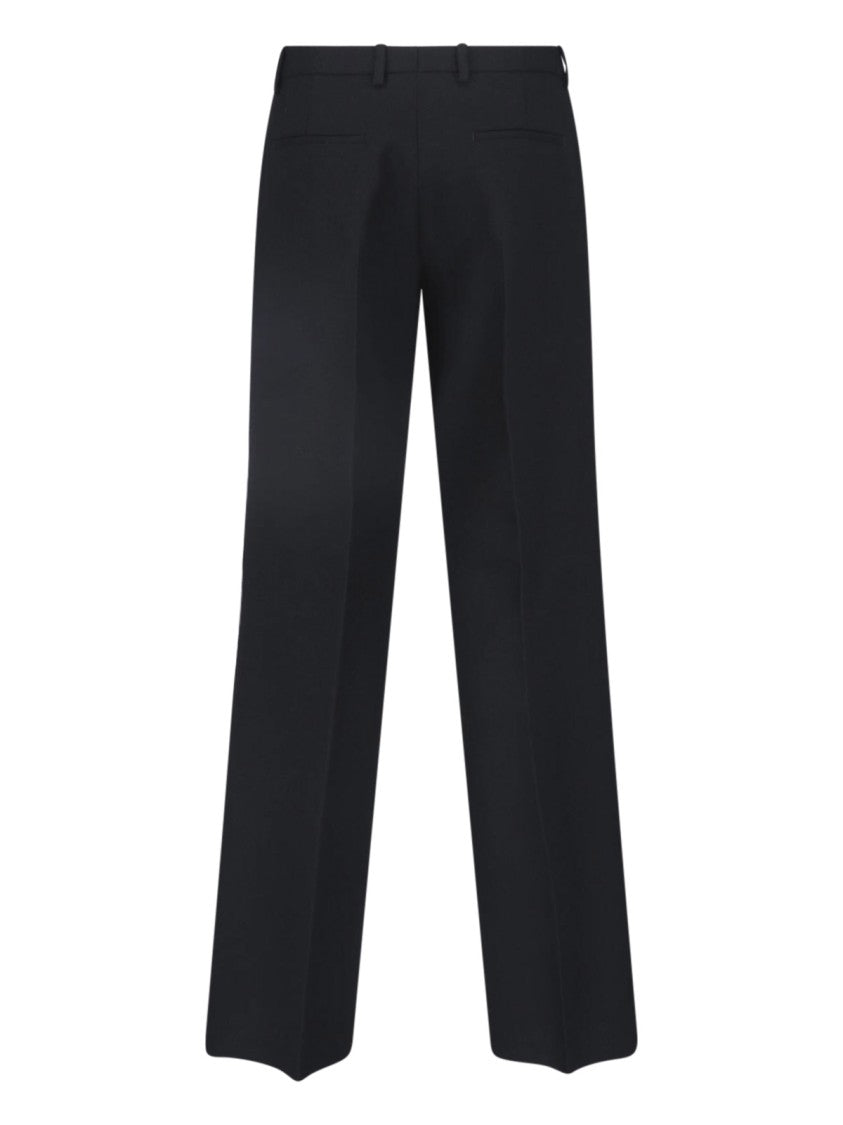 Jil Sander Tailored Virgin Wool Trousers With Zip And Button Closure