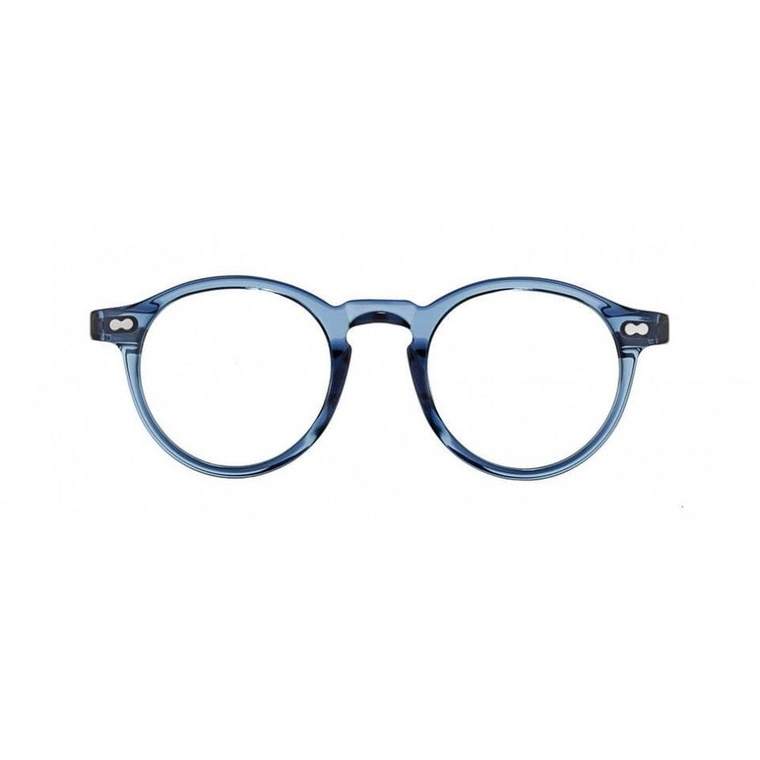 Moscot Or-Mil-O Miltzen Translucent Blue Acetate Round Frame Eyeglasses