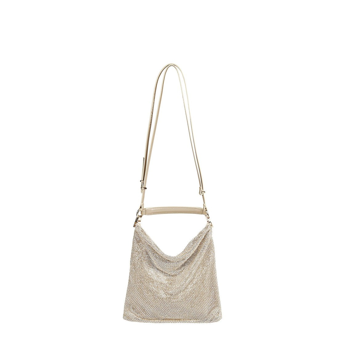 Benedetta Bruzziches Shoulder Bag With Draped Silk Satin Design