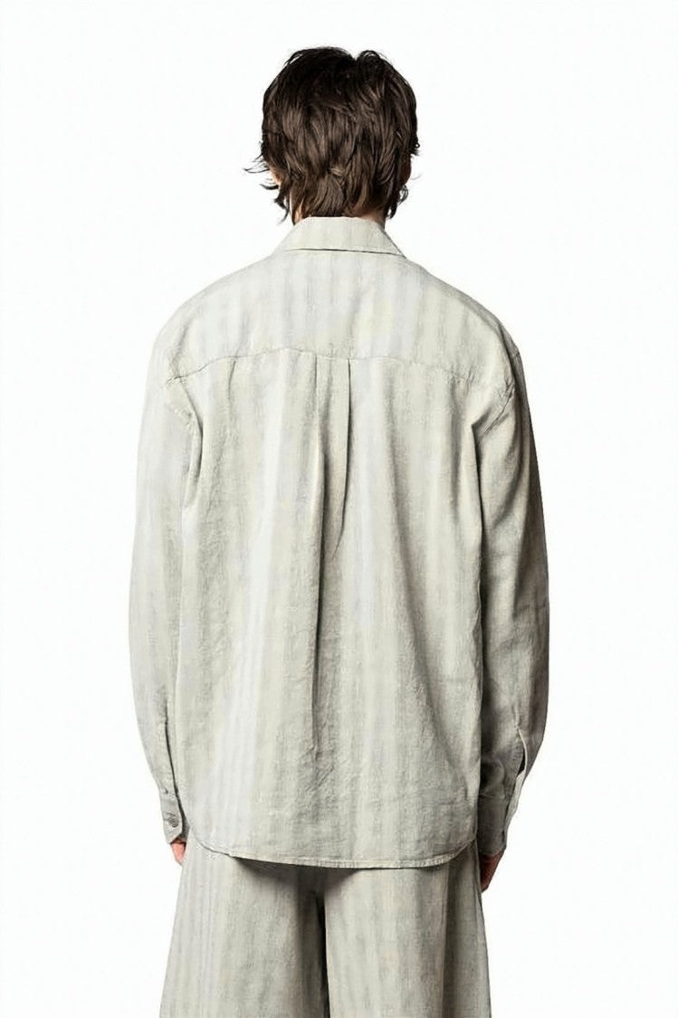 Our Legacy Long-Sleeve Relaxed Fit Shirt With Textured Pattern