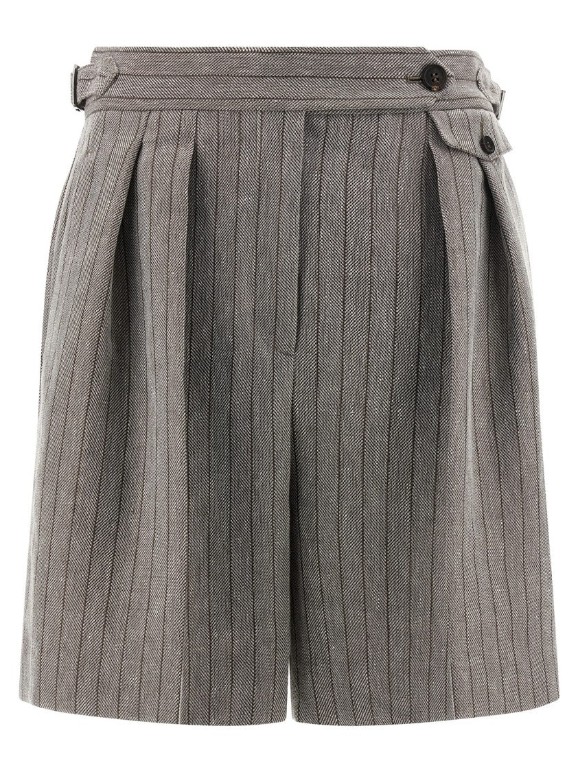 Brunello Cucinelli Herringbone Bermuda Shorts