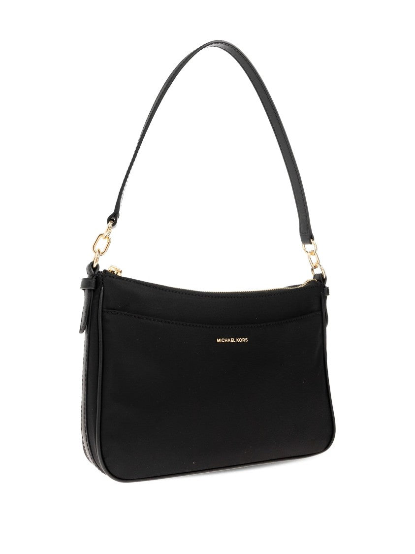 Michael Kors Black Pochette Rectangular Smooth Leather Bag