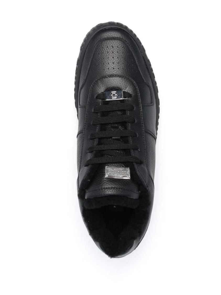Philipp Plein Leather Lo-Top Sneakers