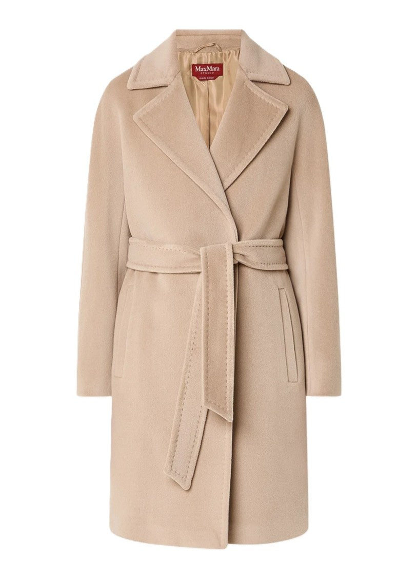 Max Mara Belted Virgin Wool Dravenna Coat