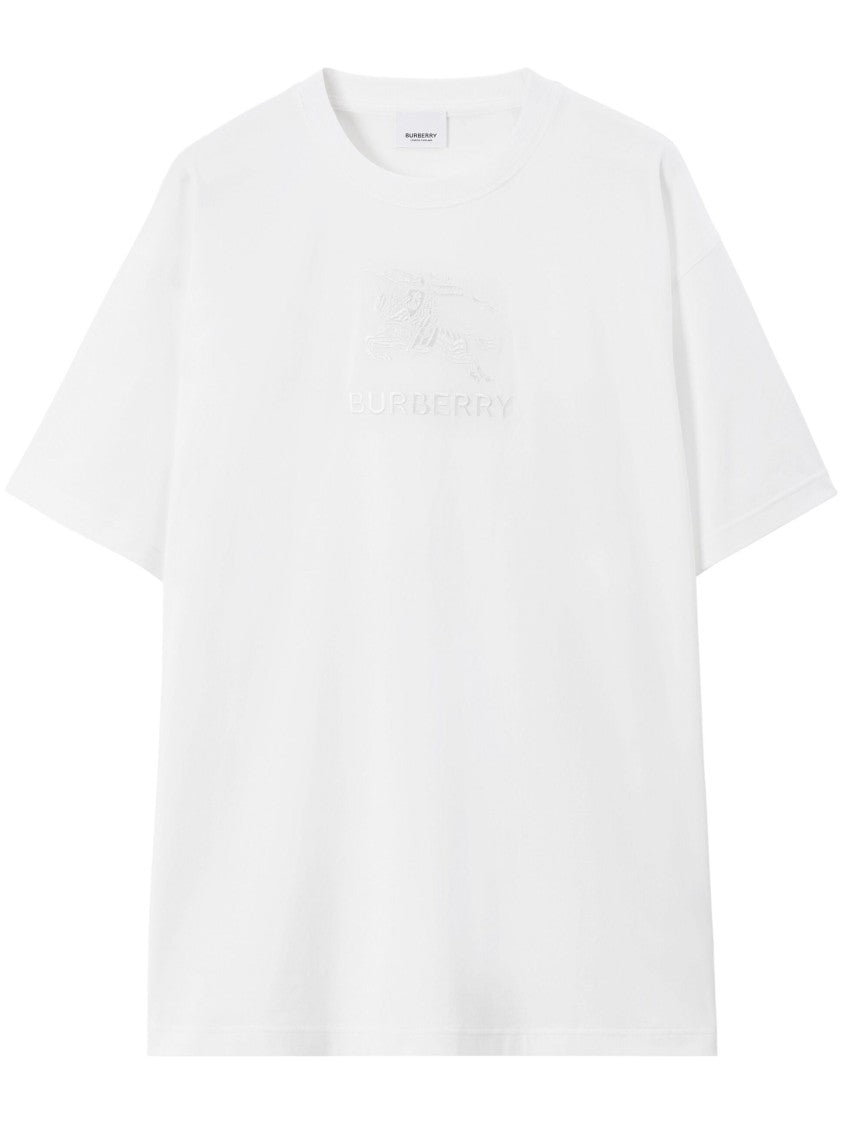 Burberry Tempah White Cotton Logo T-Shirt