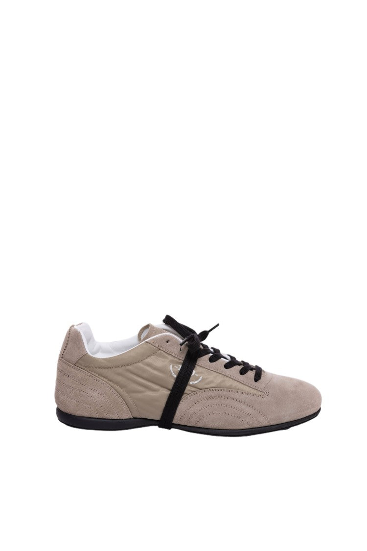 Pantofola D'oro Blue Suede Nylon Vibram Sole Sneakers