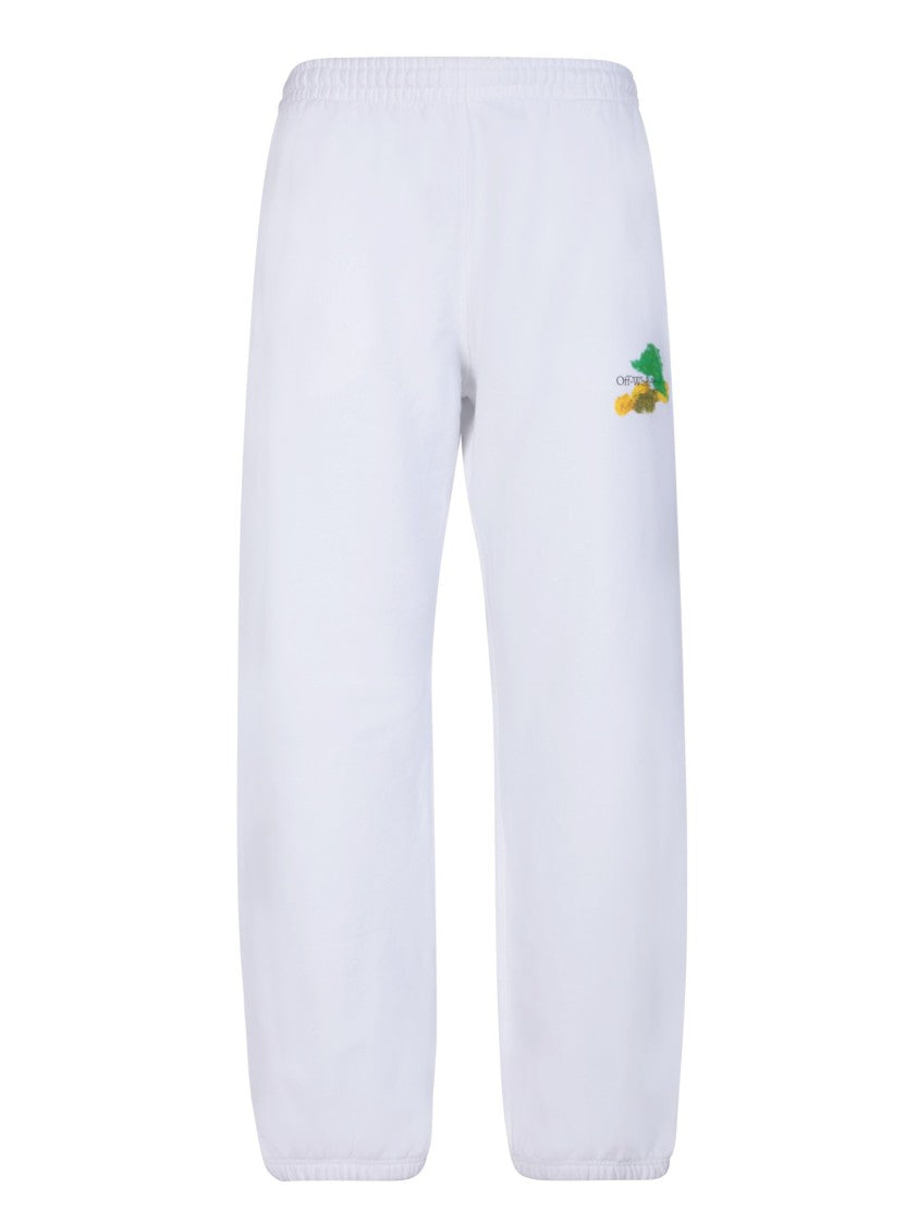 Off-White White Cotton Sweatpants
