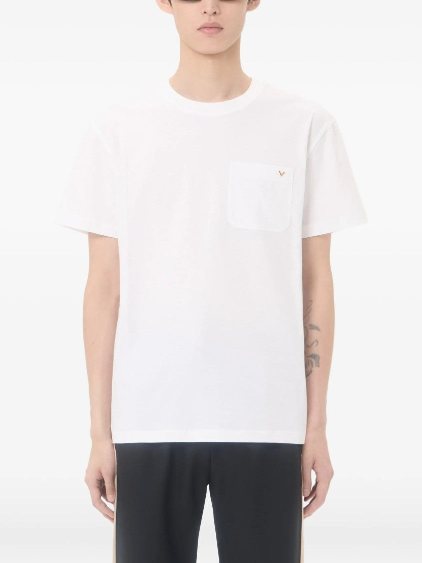 Valentino White T-Shirt Jersey Vgold Cotton T-Shirt