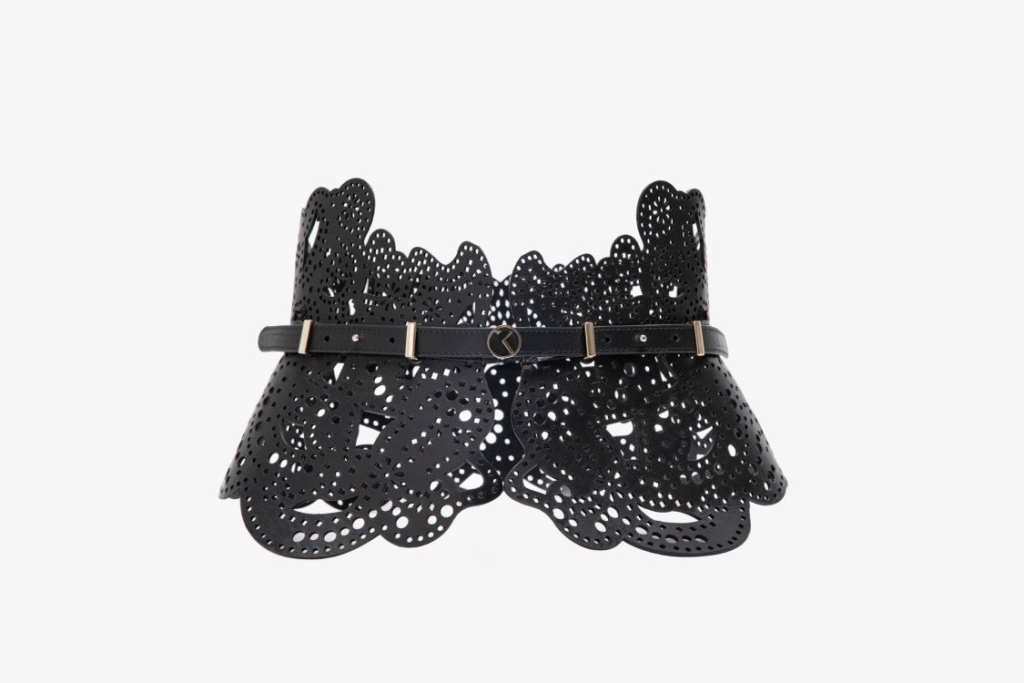 Saiid Kobeisy Perforated Leather Belt