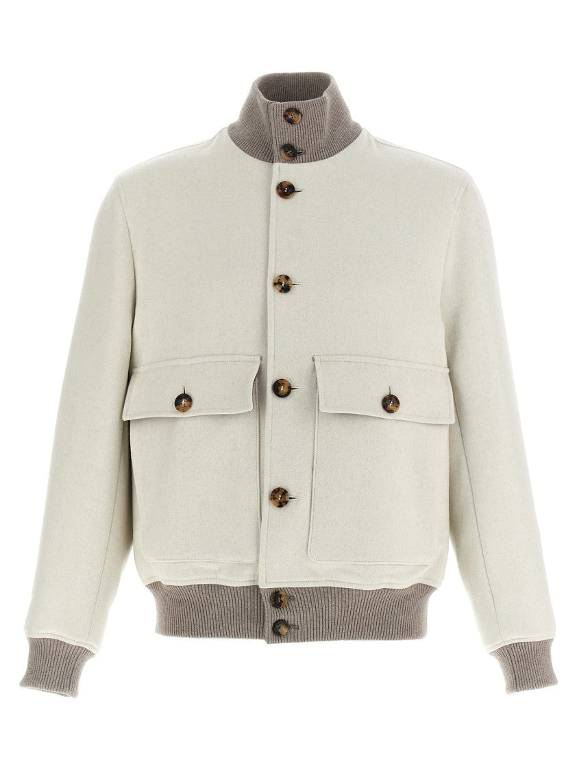 Brunello Cucinelli Wool Bomber Jacket