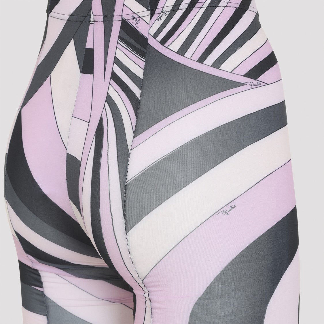 Pucci High-Waisted Leggings In Dynamic Abstract Swirl Design