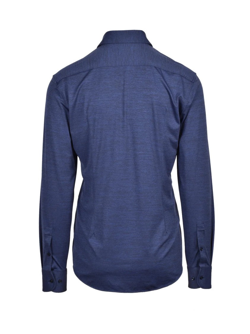 Boss Blue Slim-Fit Technical Shirt