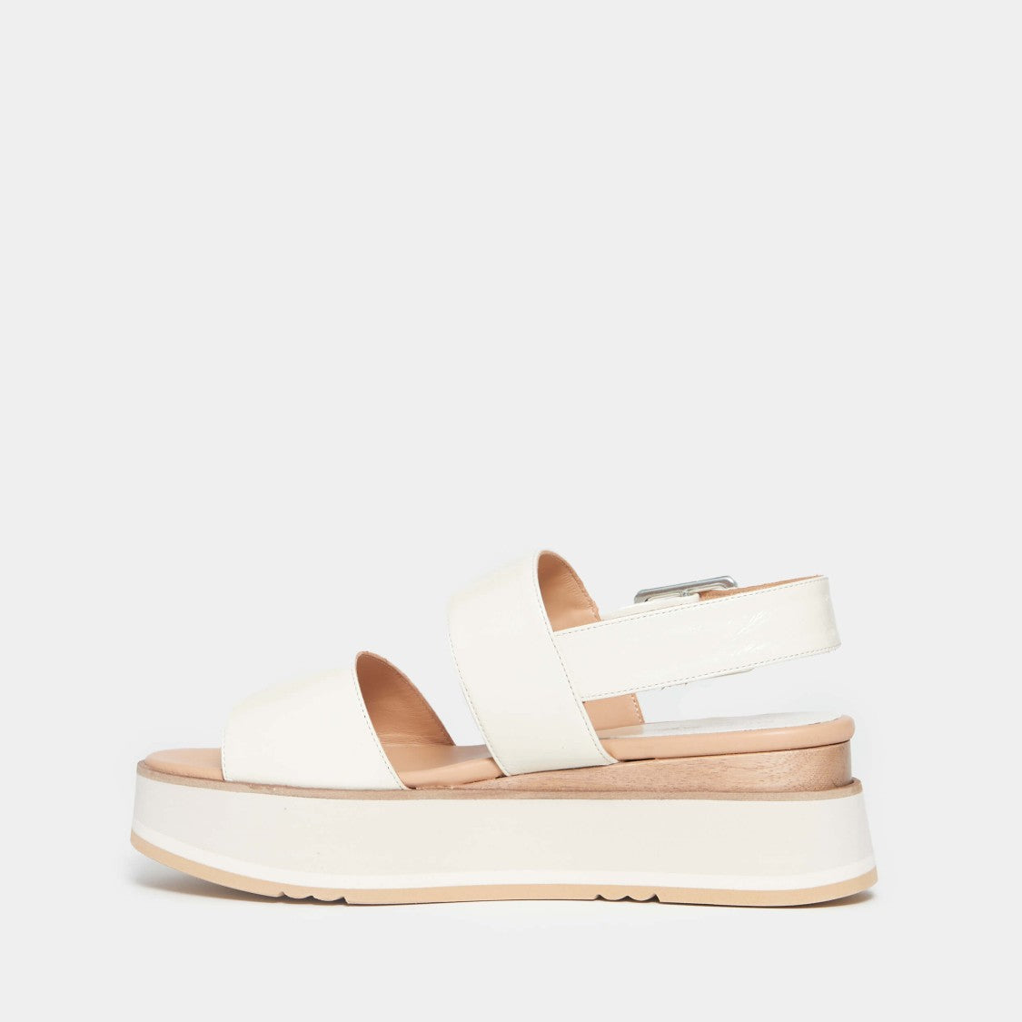Paloma Barceló Wedge Sandals With Glossy Naplak Finish