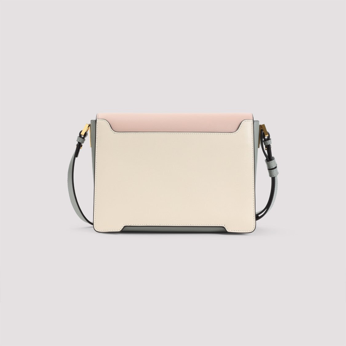 Marni Trunkaroo Medium Beige And Pink Leather Shoulder Bag