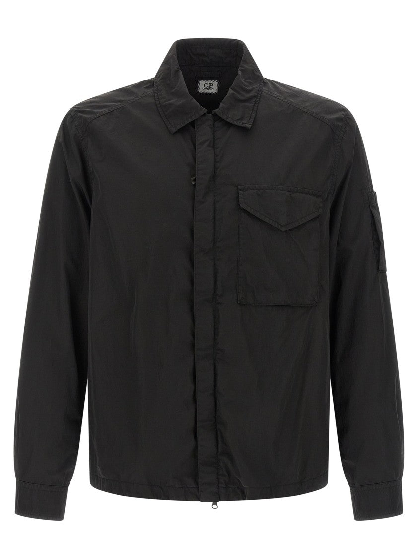 C.P. Company Garment-Dyed Chrome-R Overshirt With Anti-Drip Treatment