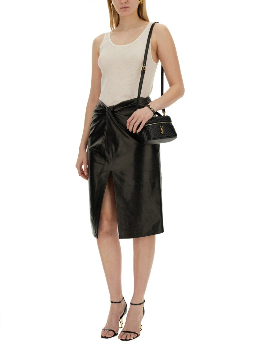 Saint Laurent Round Neckline Cotton Tank Top