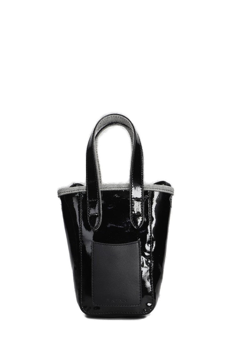 J. W. Anderson Glossy Structured Tote Bag With Embossed Logo